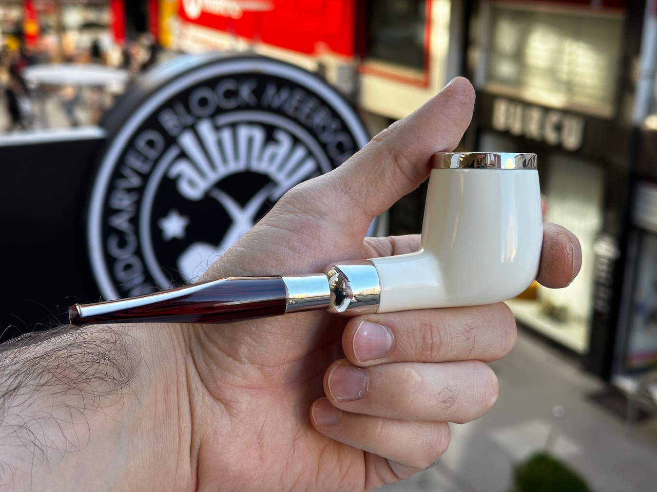 altinay-spigot-top-silver-billiard-meerschaumpfeife image 3