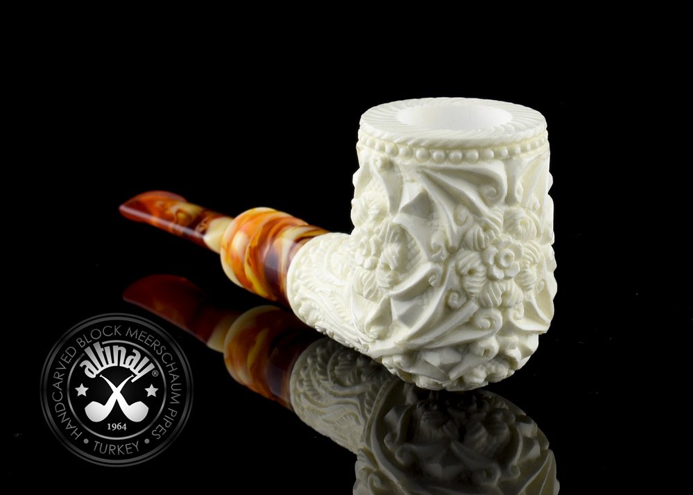 altinay-classic-carved-billiard-meerschaumpfeife-ornament image 4