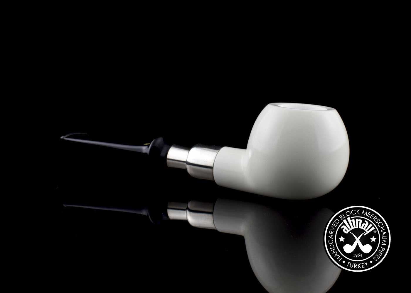 altinay-spigot-apple-meerschaumpfeife-silber-appleform image 3