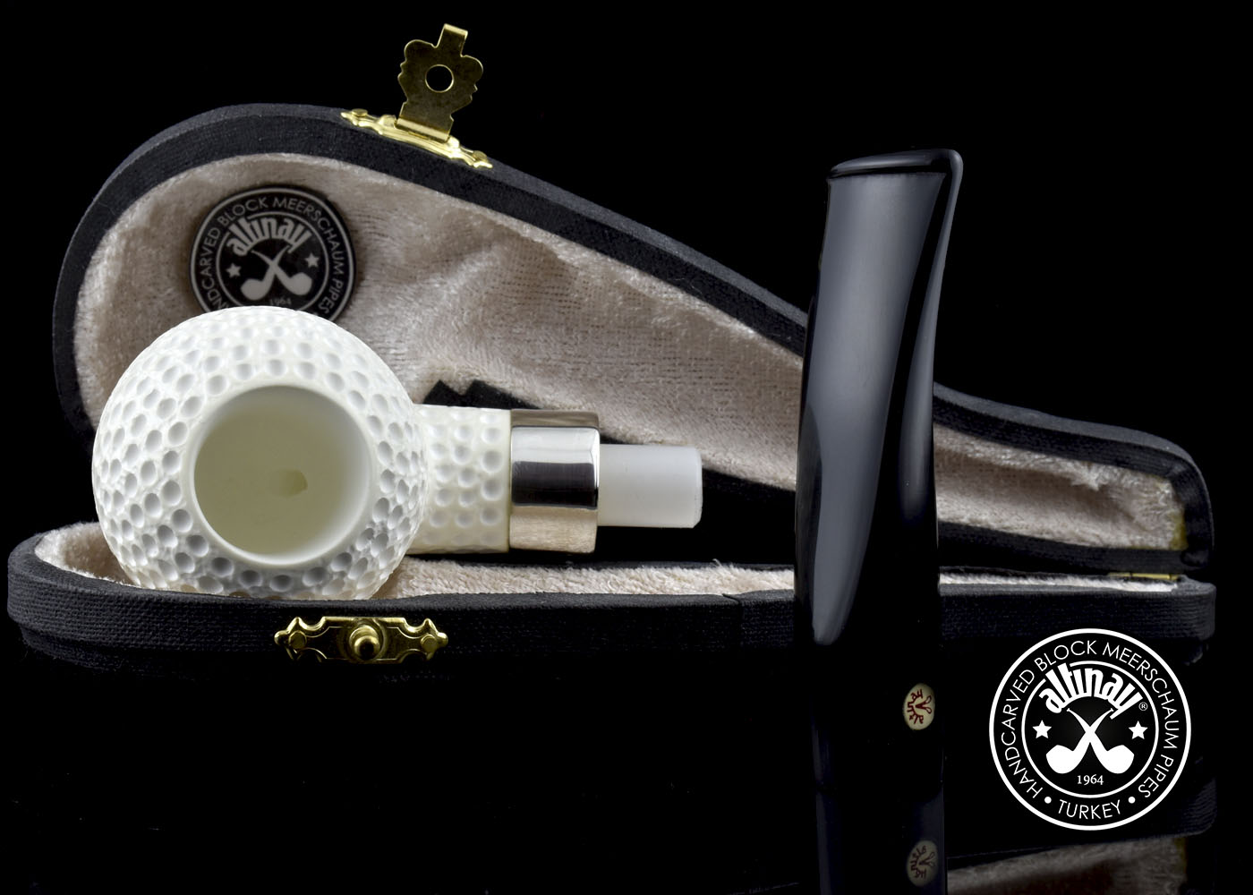 altinay-classic-golf-meerschaumpfeife-silberband image 6