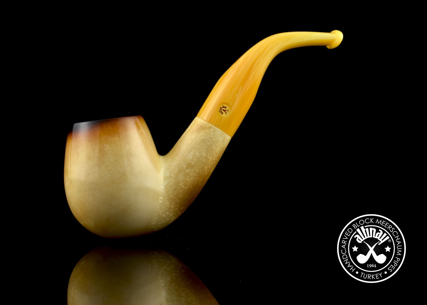 altinay-calcined-bent-billiard-meerschaumpfeife-braun image 2