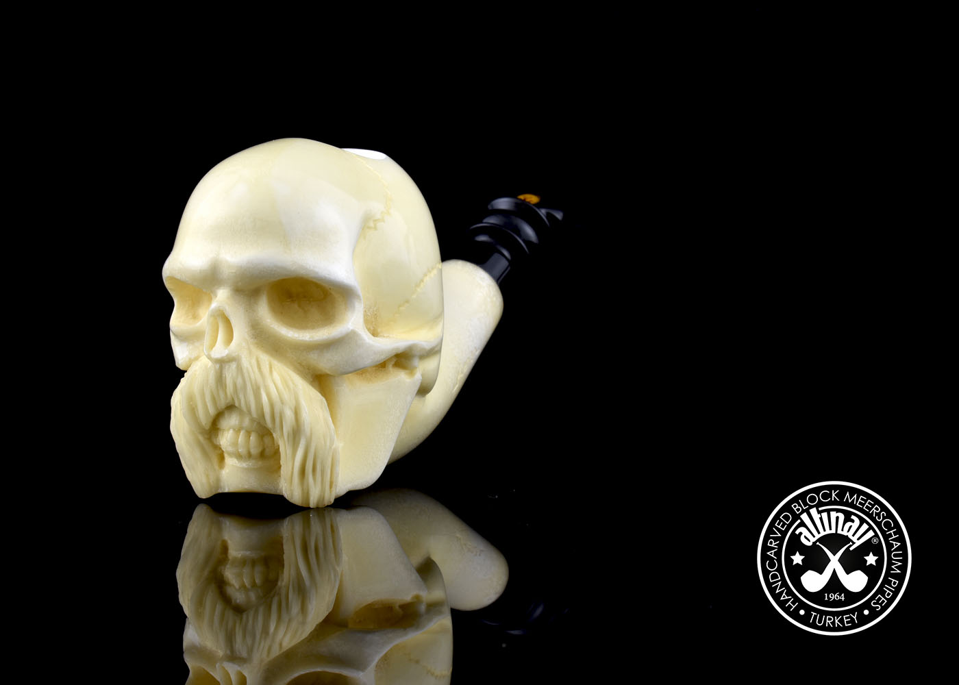 altinay-classic-skull-schnurrbart-meerschaumpfeife-figur image 5