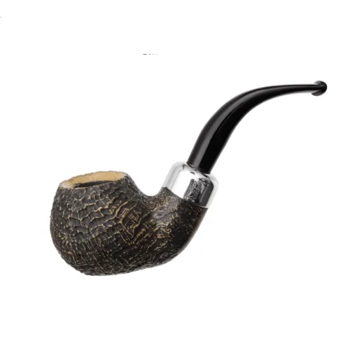 peterson-arklow-xl02-sandblast-pfeife-bent-apple-fishtail image 1