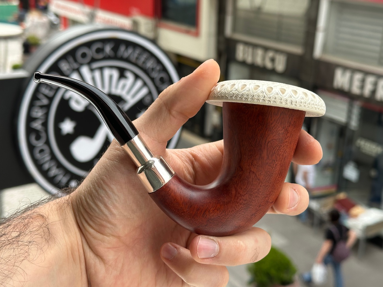 altinay-calabash-silver-spigot-meerschaumpfeife-natur image 3