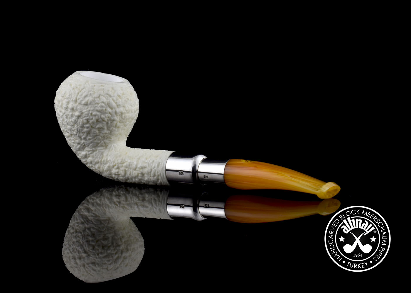 altinay-spigot-rhodesian-meerschaumpfeife-silber image 1