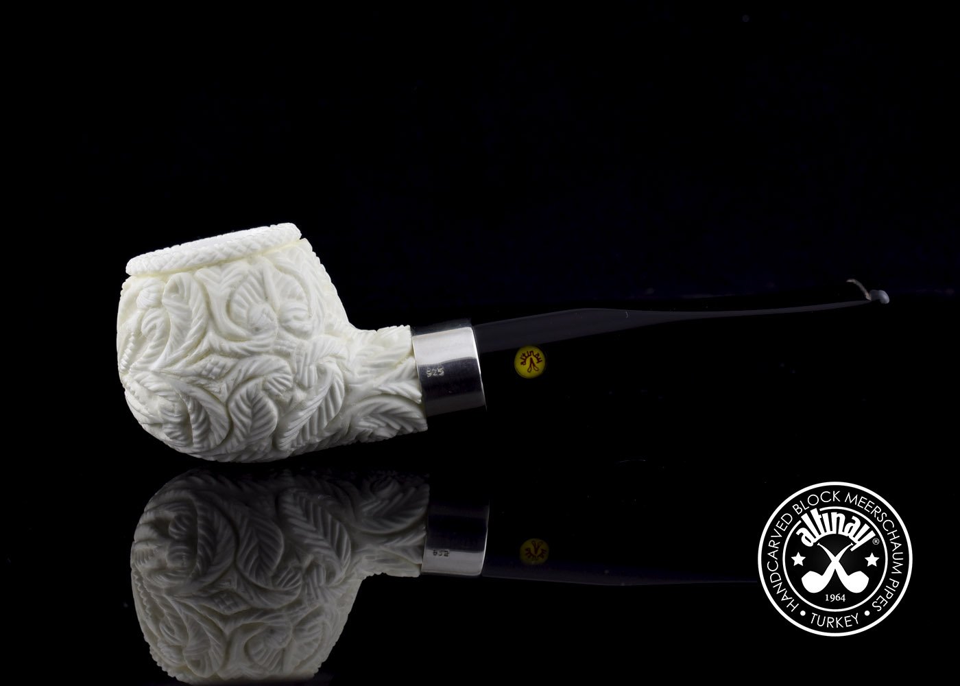 altinay-classic-tomato-meerschaumpfeife-mit-silberband image 4