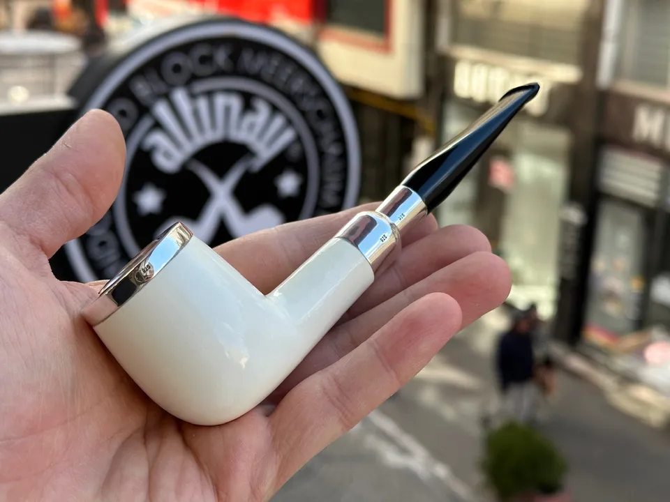 altinay-translucent-top-silver-billiard-meerschaumpfeife-a image 1