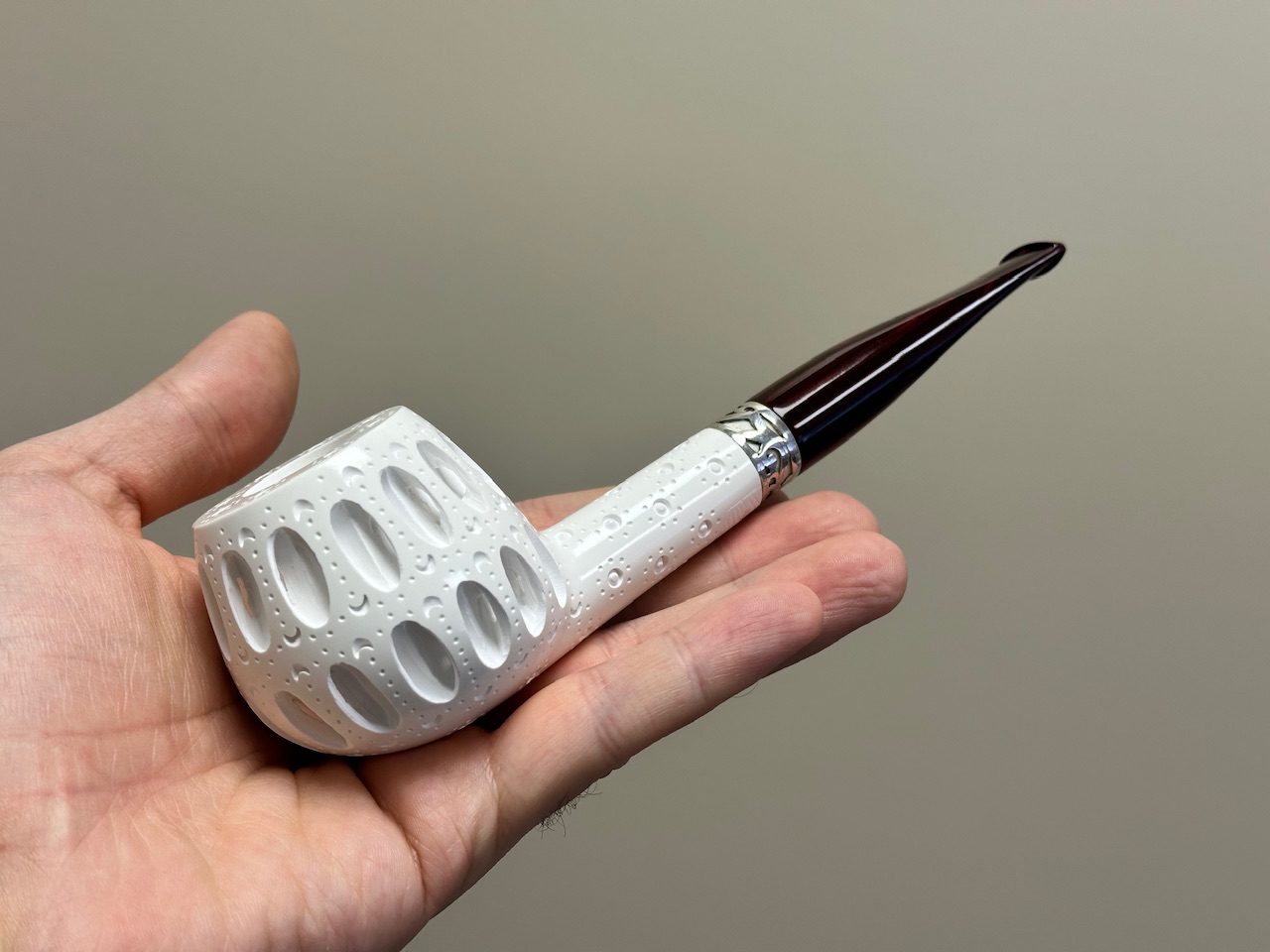 altinay-classic-apple-meerschaumpfeife-silberband-doppel image 1