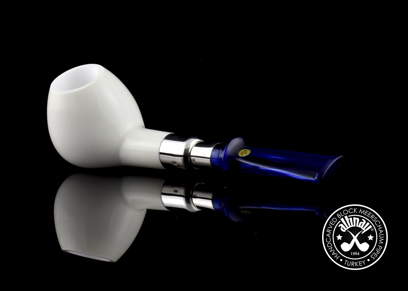 altinay-spigot-apple-meerschaumpfeife-silber-2 image 1