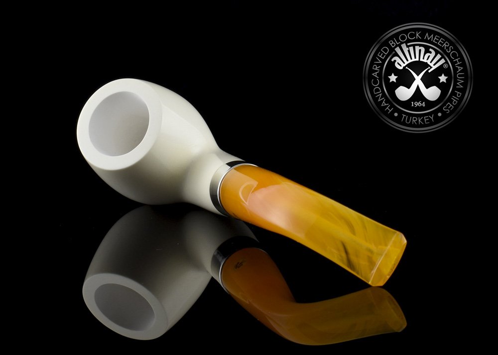 altinay-classic-bent-billiard-meerschaumpfeife-silberring-acryl image 3