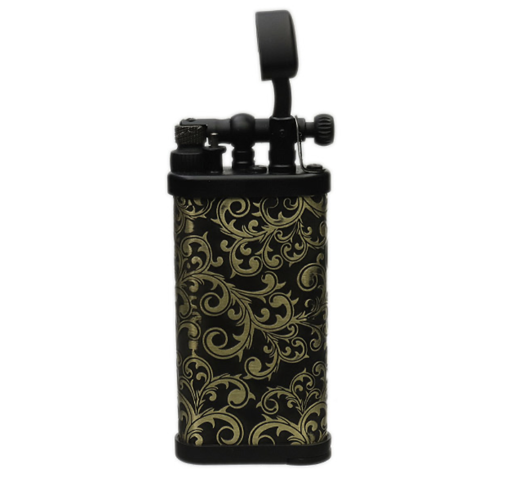 im-corona-old-boy-pfeifenfeuerzeug-arabesque-schwarz-gold image 2