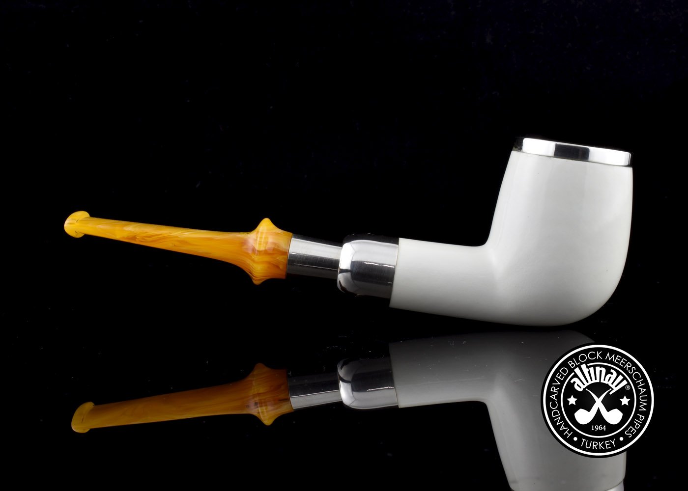 altinay-spigot-army-billiard-meerschaumpfeife-silberkappe-2 image 6