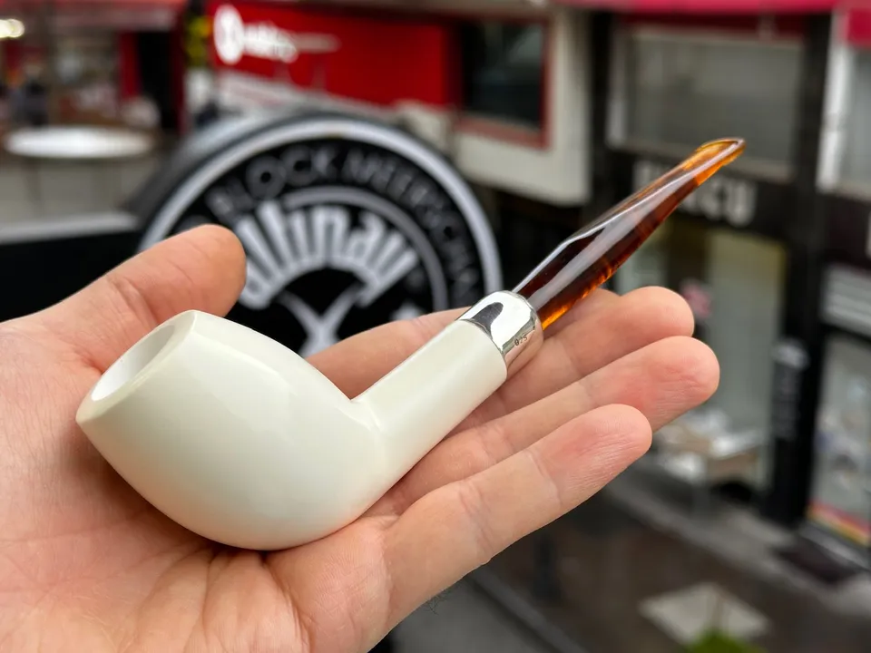 altinay-army-cutty-meerschaumpfeife-silberring-natur image 1