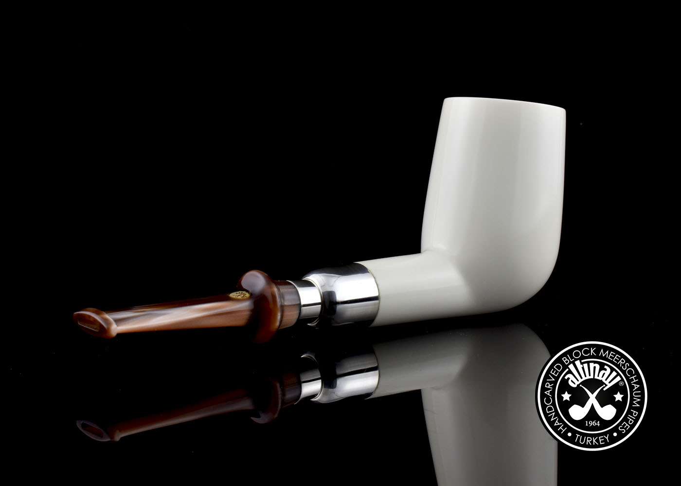 altinay-spigot-xl-billiard-meerschaumpfeife-silber image 5