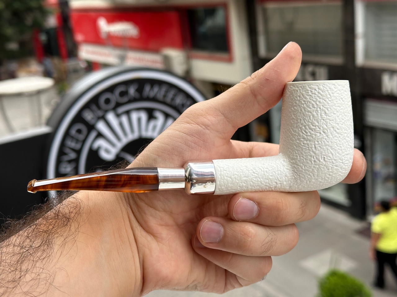 altinay-spigot-army-billiard-meerschaumpfeife-silber-spigot-3 image 2