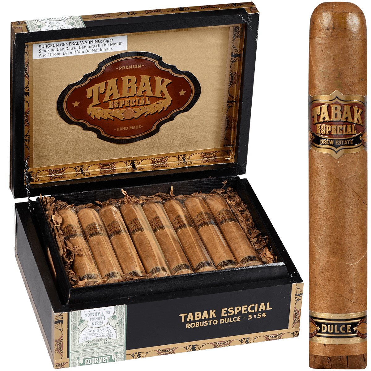 drew-estate-tabak-especial-dulce-robusto-zigarre-5x54 image 1
