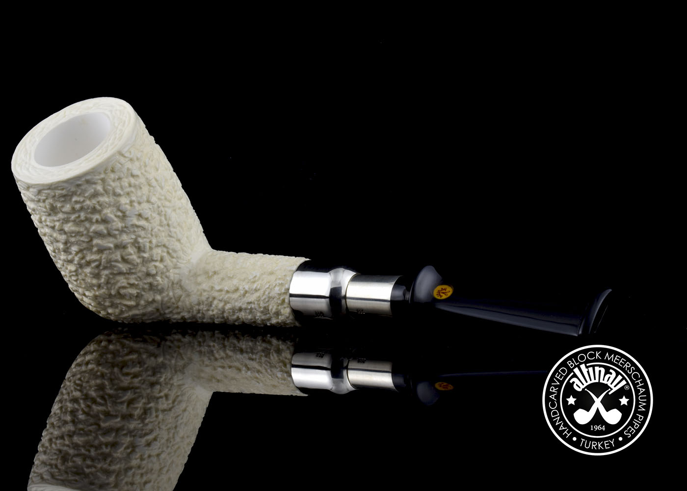 altinay-spigot-billiard-meerschaumpfeife-silber-6 image 4