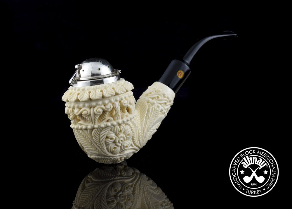 altinay-topkapi-calabash-meerschaumpfeife-30363-silberdeckel image 3