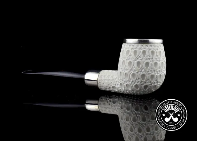 altinay-army-top-apple-meerschaumpfeife-silber image 1