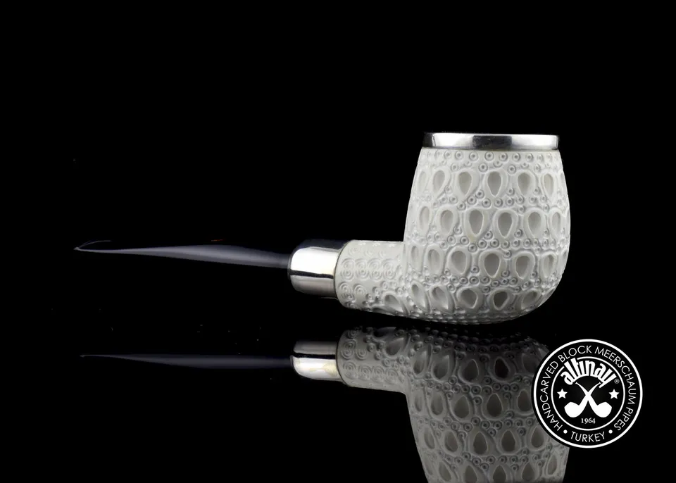 altinay-army-top-apple-meerschaumpfeife-silber image 1