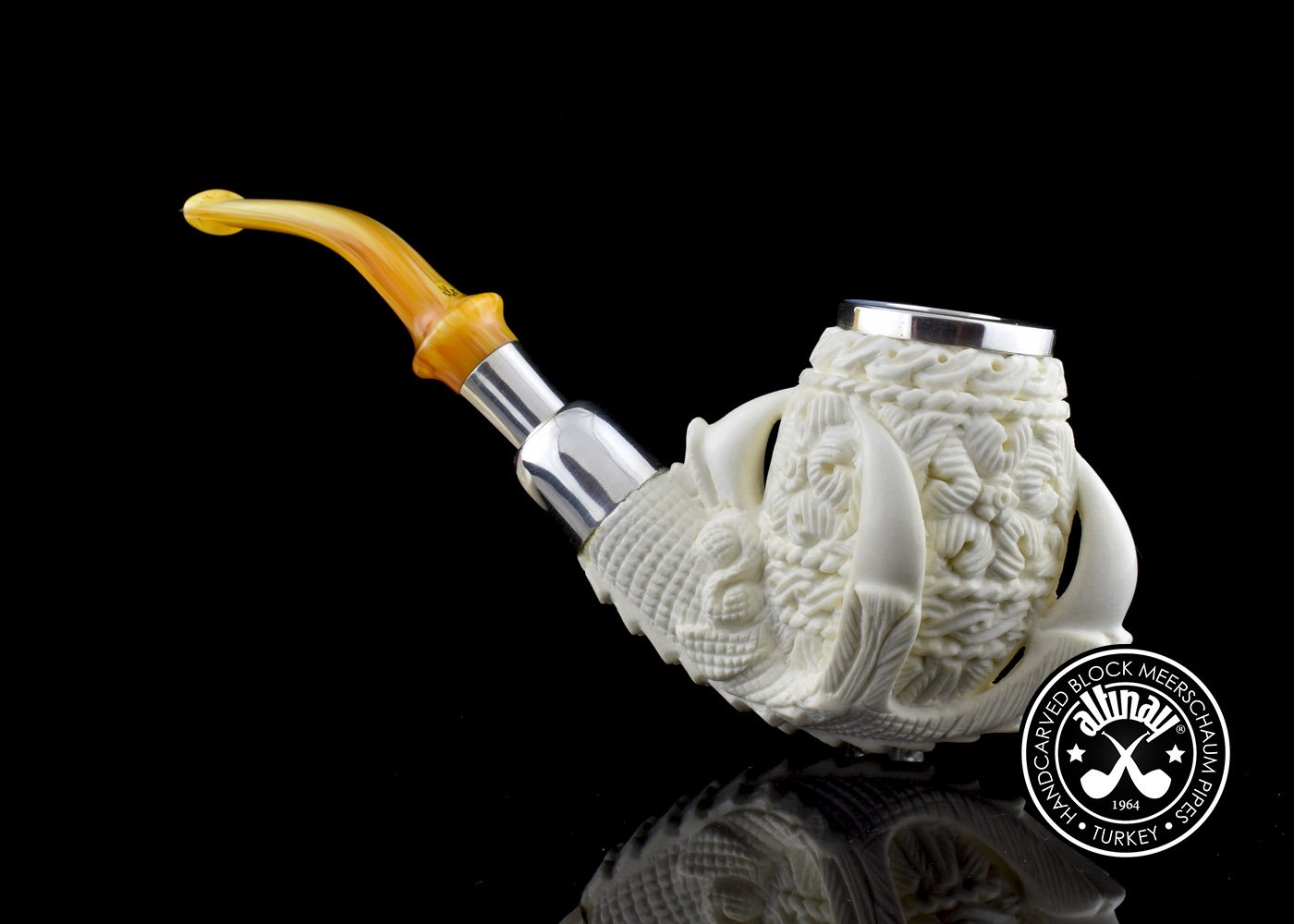 altinay-eagle-s-claw-35174-meerschaumpfeife-silber-spigot image 3