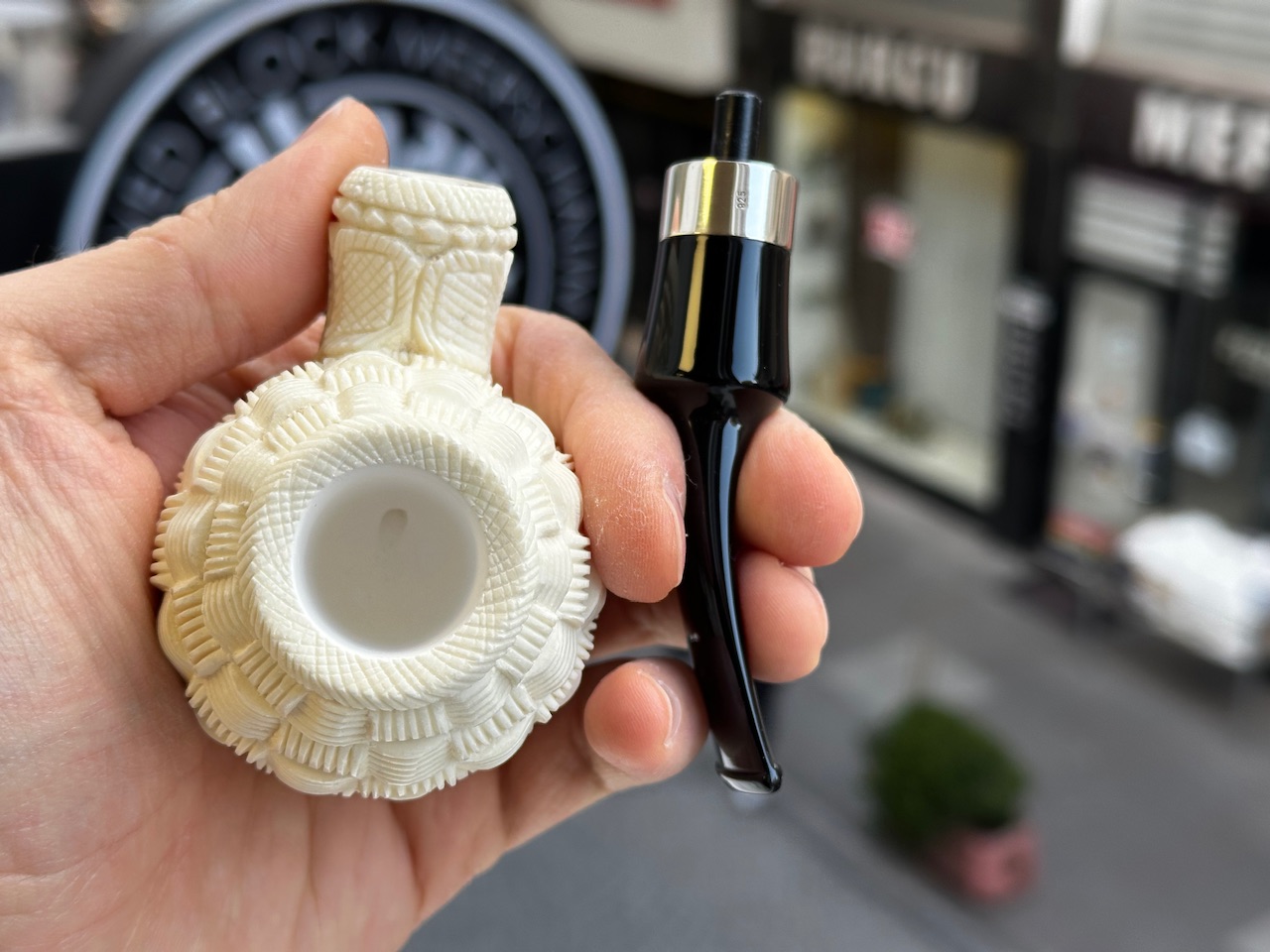 altinay-classic-wicker-apple-silber-meerschaumpfeife-geflochten image 7