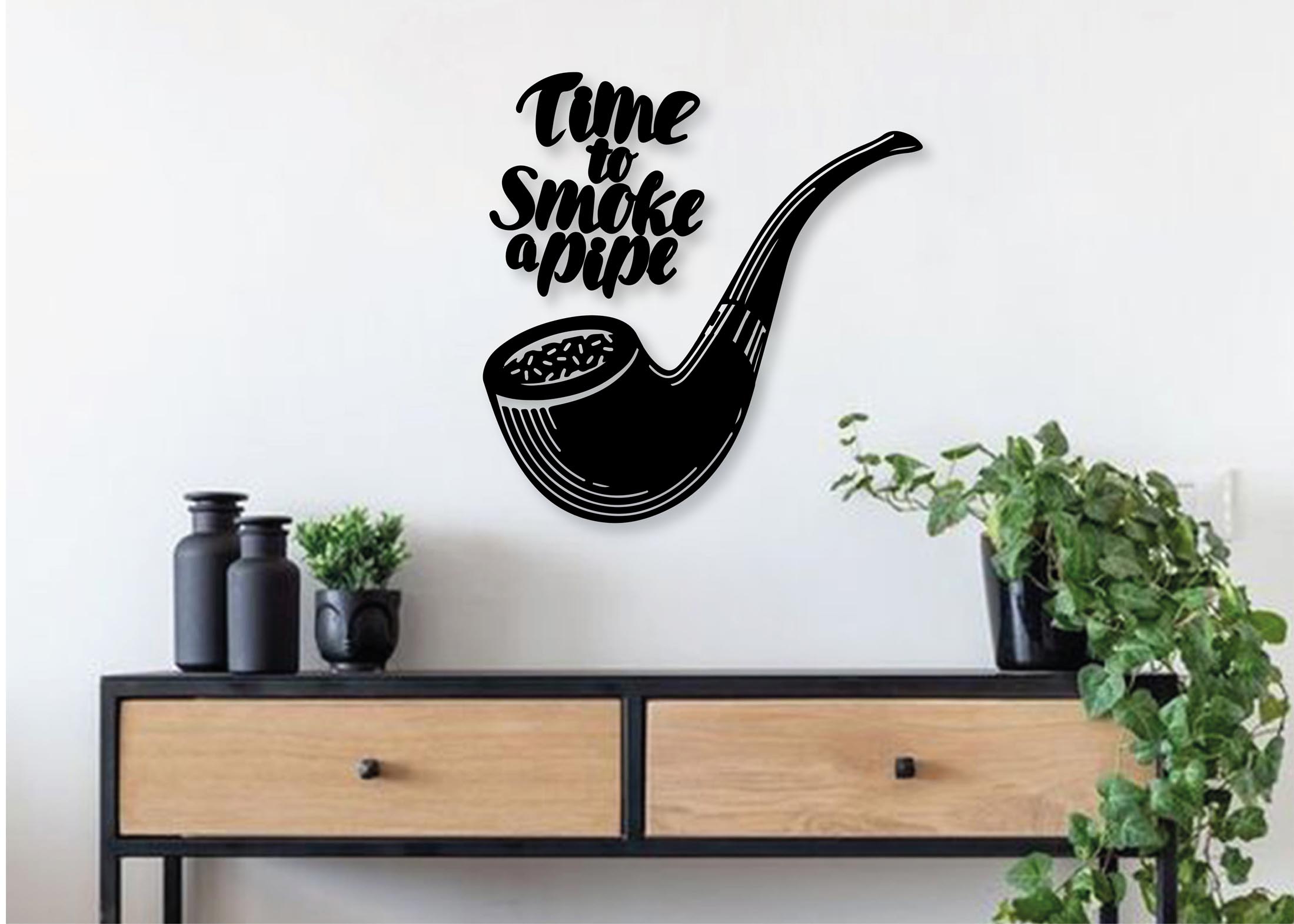 altinay-time-to-smoke-wooden-pfeifen-wanddeko-holz image 3