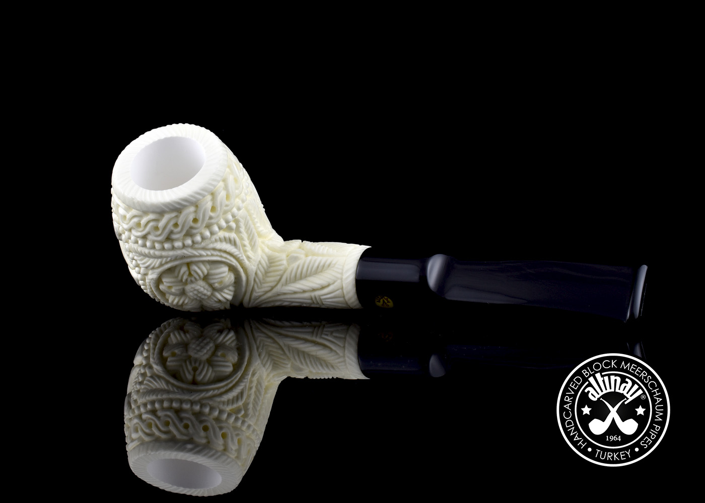 altinay-classic-billiard-meerschaumpfeife-hirschmotiv image 7