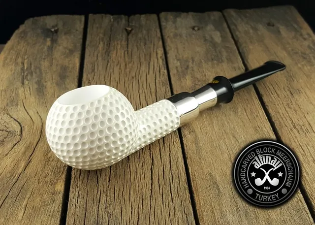 altinay-spigot-golf-silver-spigot-meerschaumpfeife-mit-etui image 1