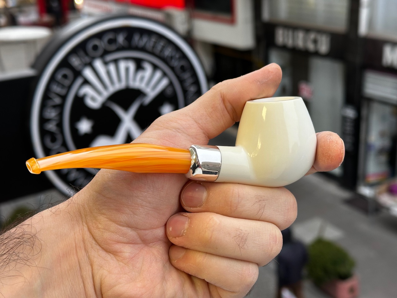 altinay-spigot-army-brandy-meerschaumpfeife-silber-2 image 3