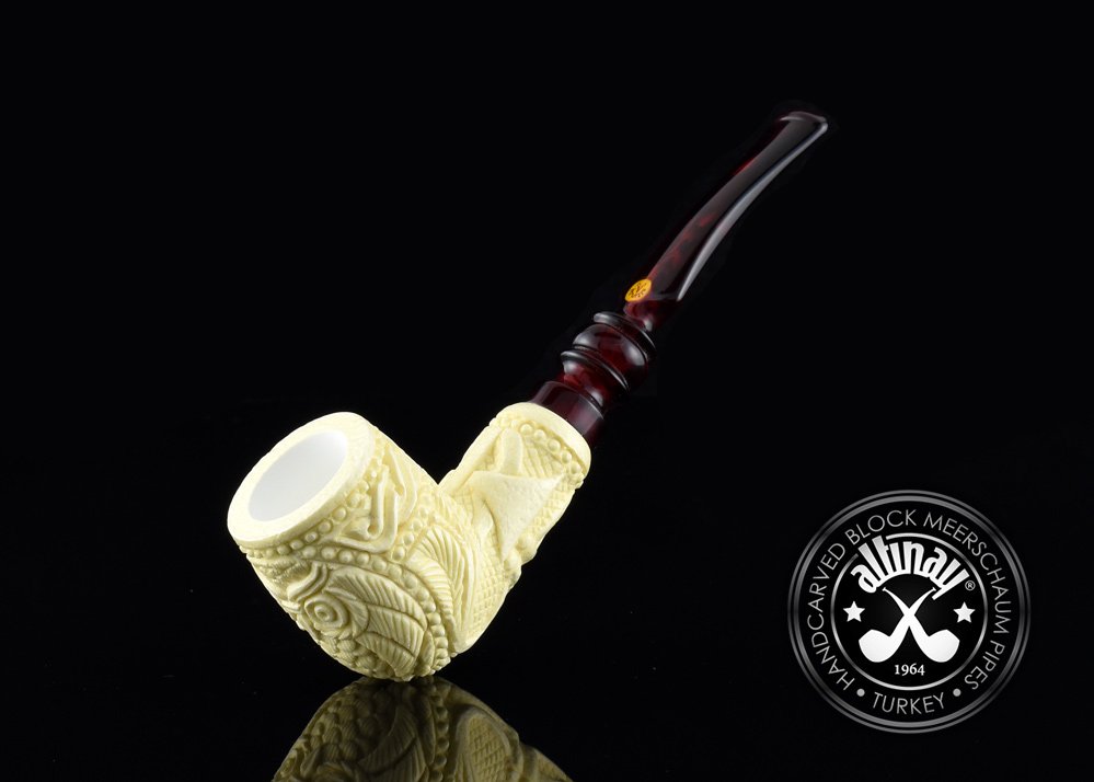 altinay-classic-owl-meerschaumpfeife-halbgebogen-relief image 2