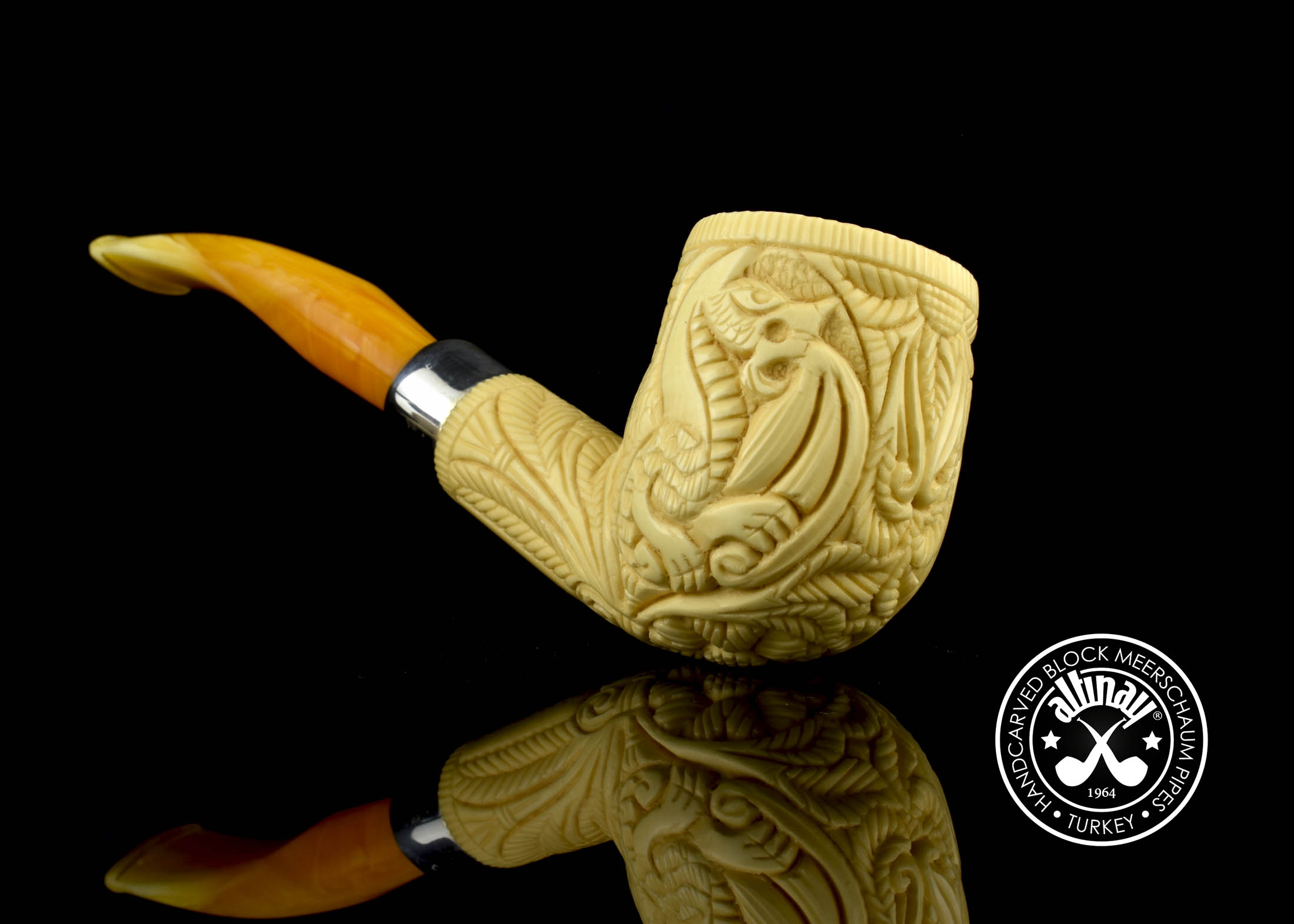 altinay-army-bent-billiard-meerschaumpfeife-drache image 5