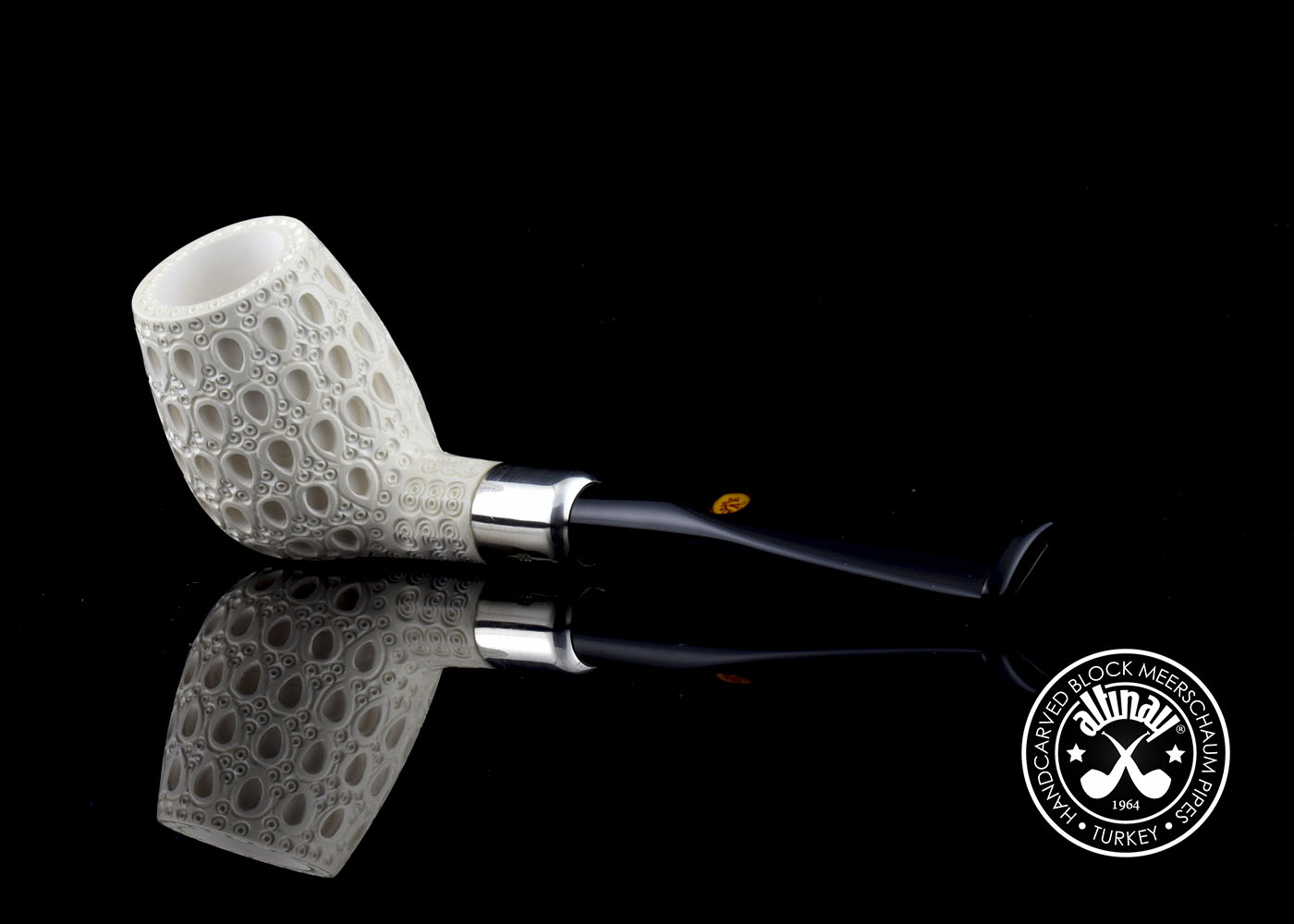 altinay-spigot-billiard-silver-army-meerschaumpfeife image 1
