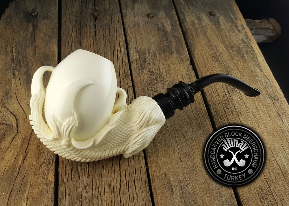 altinay-eagle-s-claw-meerschaumpfeife-mit-etui-adler image 2