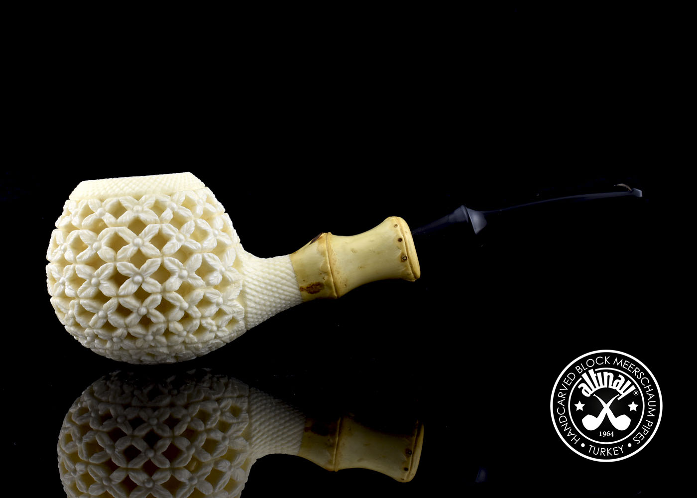 altinay-bamboo-apple-meerschaumpfeife-mit-bambus-holm image 2