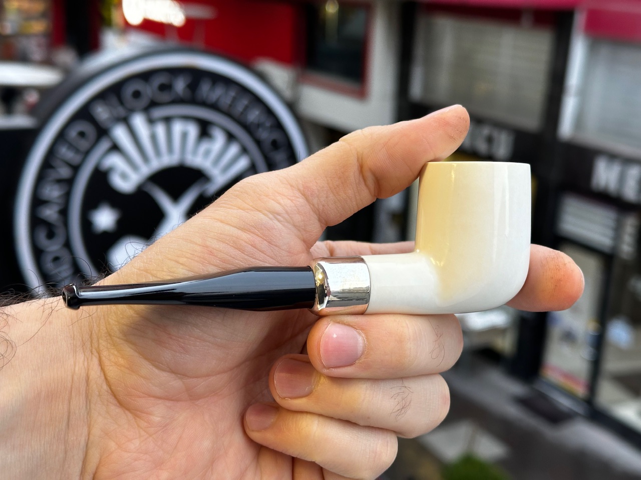 altinay-spigot-meerschaumpfeife-billiard-army-silber-2 image 3
