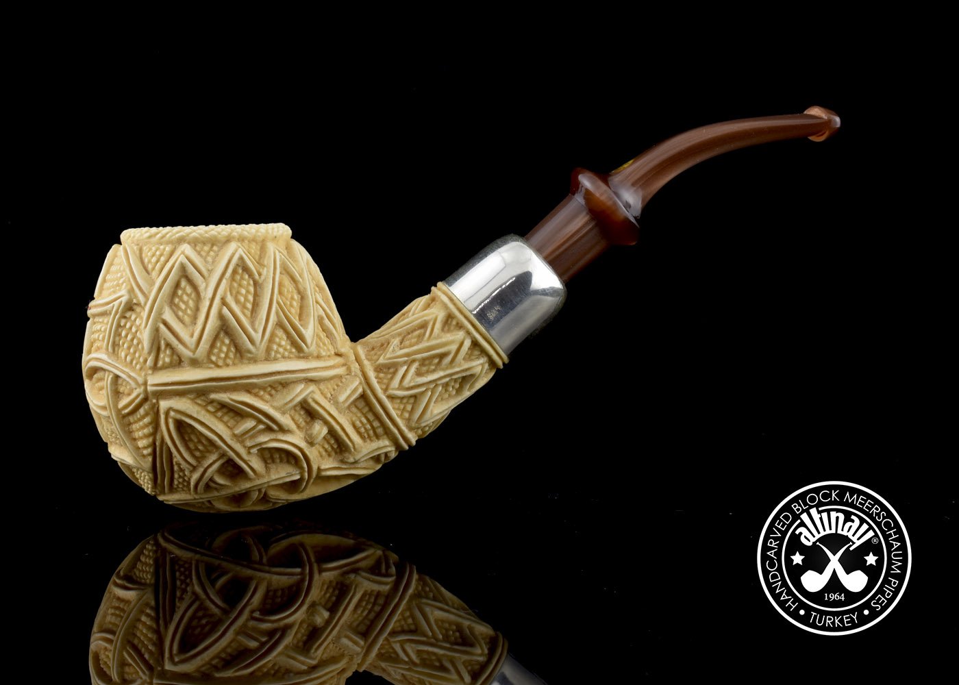 altinay-spigot-army-celtic-knot-apple-meerschaumpfeife image 5