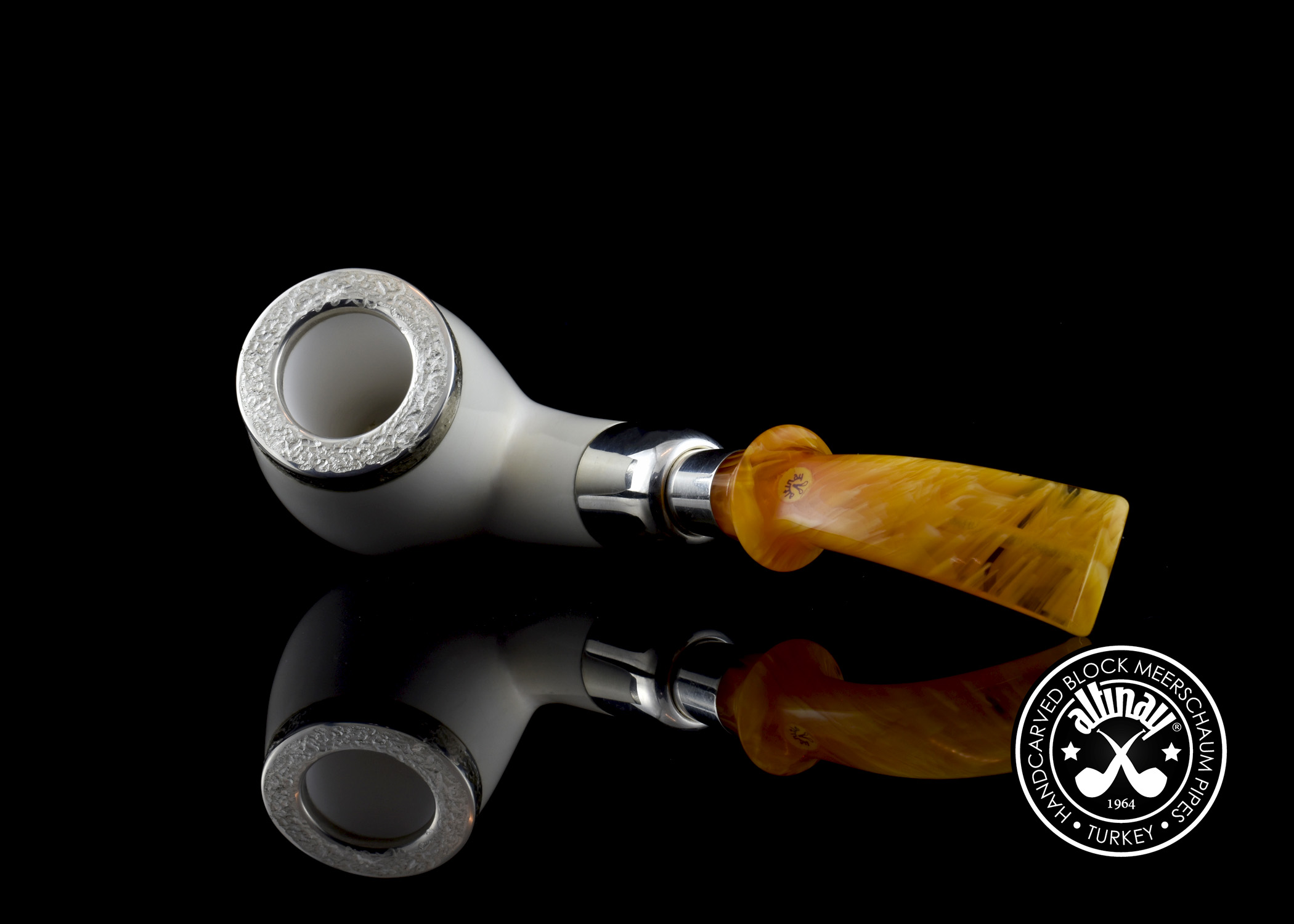 altinay-spigot-top-silver-bent-billiard-meerschaumpfeife-gebogen-2 image 5