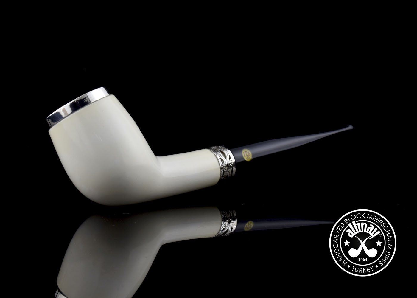 altinay-classic-top-silver-belge-meerschaumpfeife-mit-silberring image 5