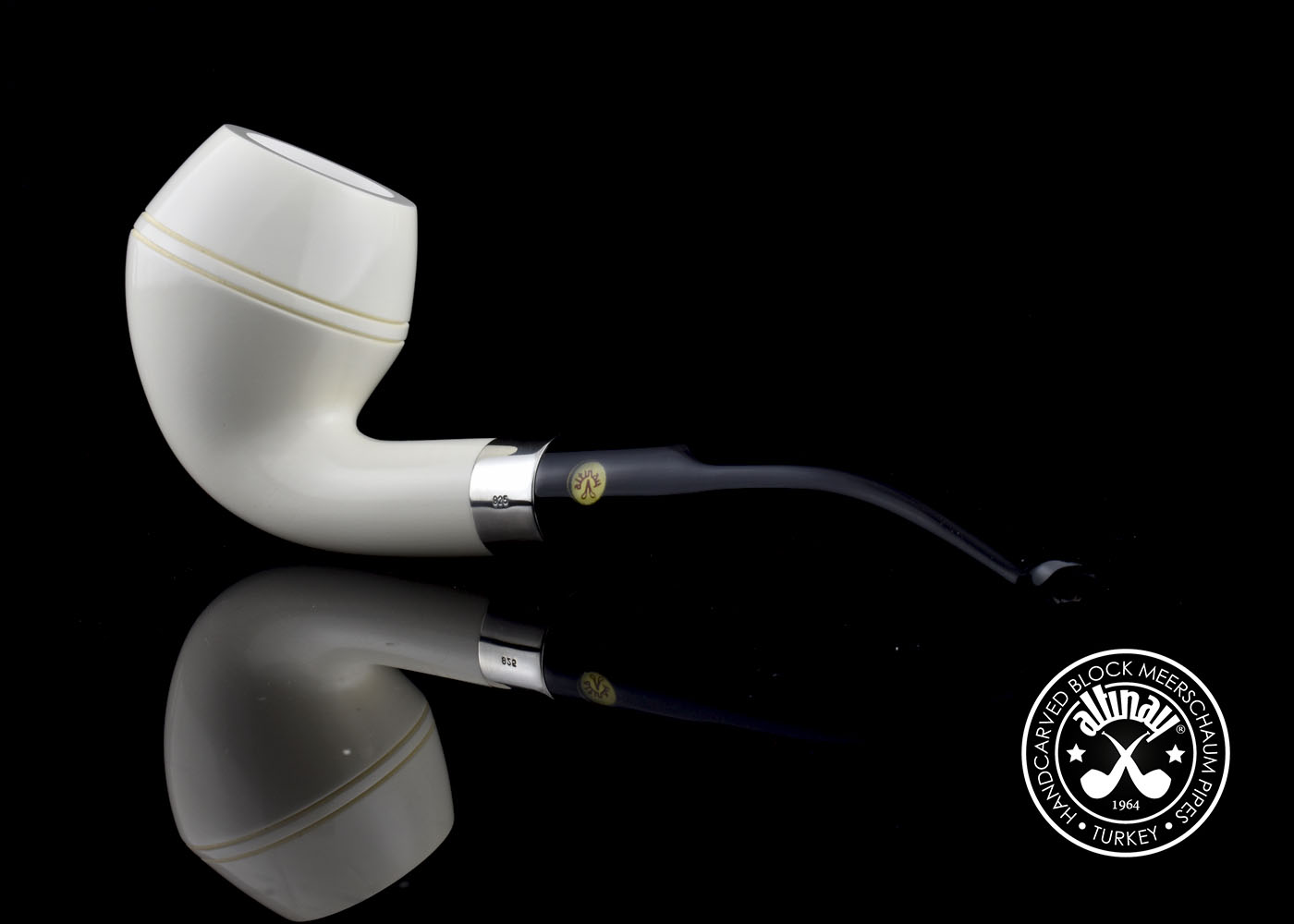 altinay-classic-rhodesian-meerschaumpfeife-silberring-2 image 8