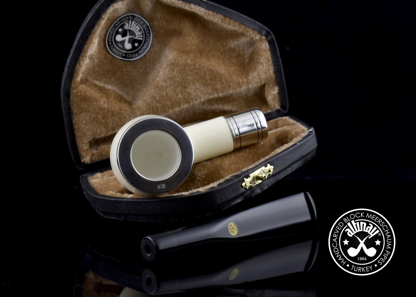 altinay-spigot-army-top-silver-billiard-meerschaumpfeife-silber image 7