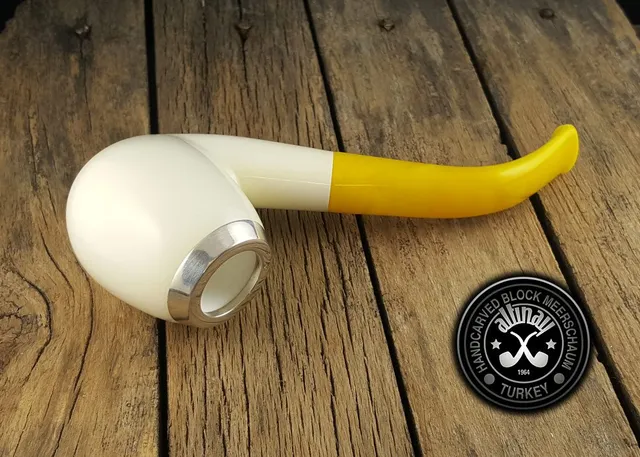 altinay-classic-bent-meerschaumpfeife-silberkappe-etui-2 image 1
