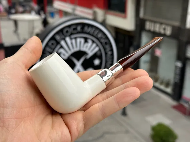 altinay-spigot-billiard-meerschaumpfeife-silber-spigot image 1
