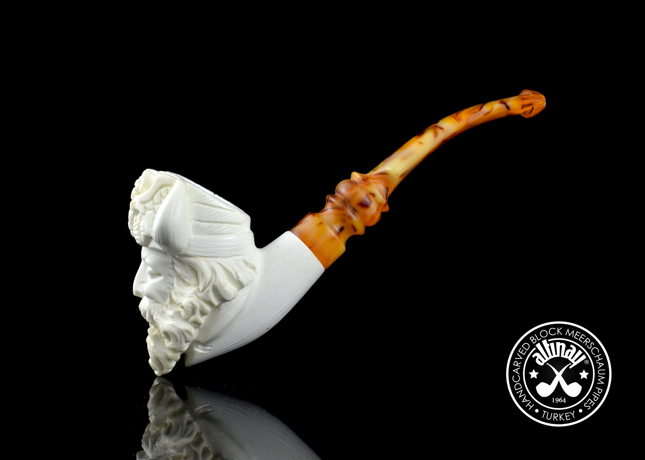 altinay-viking-meerschaumpfeife-figural-geschnitzt image 4