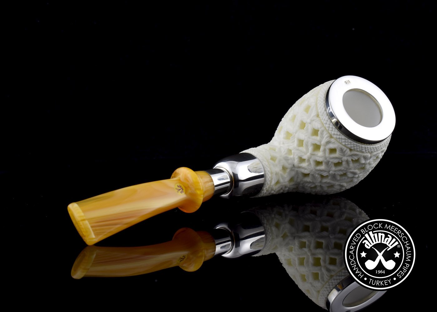 altinay-spigot-apple-top-silber-meerschaumpfeife image 5