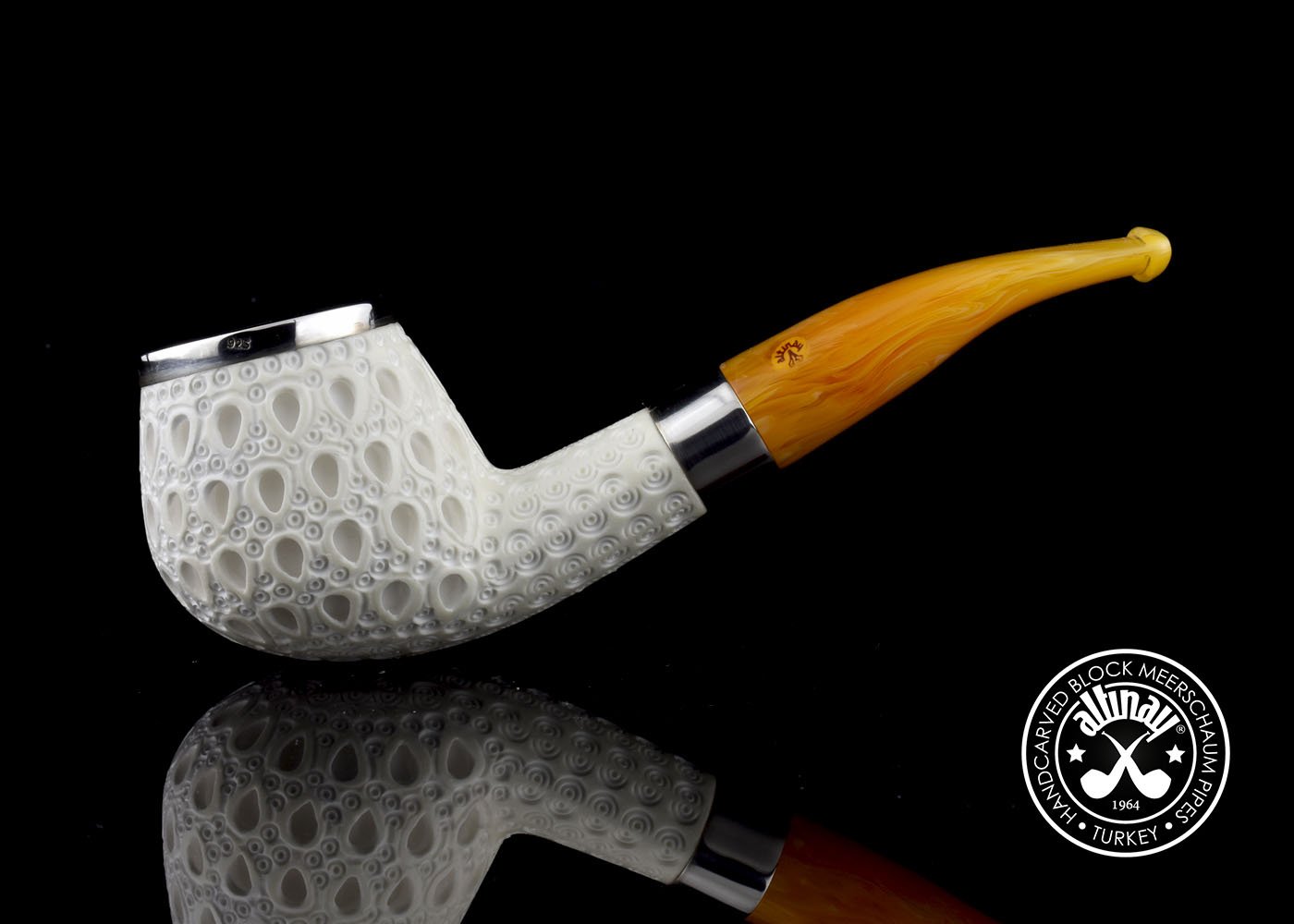 altinay-diplomat-meerschaumpfeife-silberring image 2