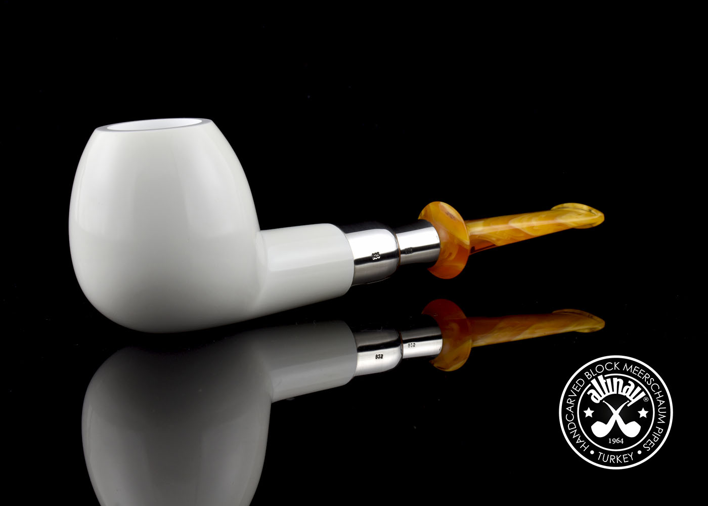 altinay-spigot-army-apple-meerschaumpfeife-silber-spigot-2 image 1