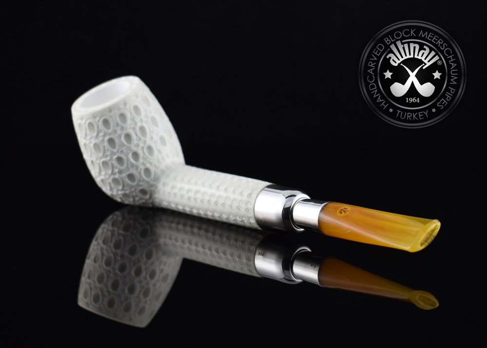altinay-spigot-lovat-15159-latticed-meerschaumpfeife-silber image 4