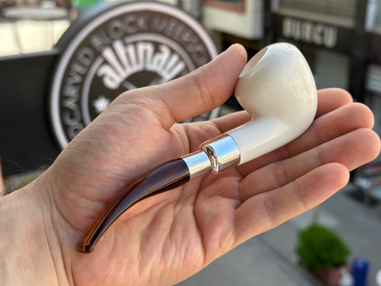 altinay-pear-spigot-meerschaumpfeife-silber image 2
