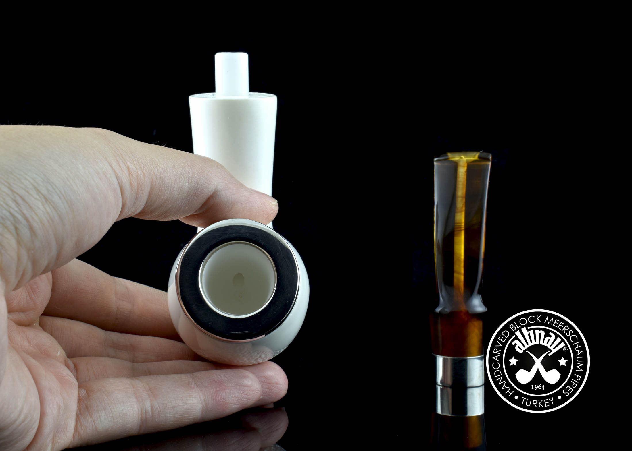 altinay-classic-52254-meerschaumpfeife-brandy-silberband image 2